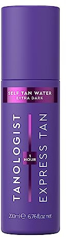 Tanologist Acqua autoabbronzante extra scura (200 ml) Ingredienti puliti e vegani approvati dai dermatologi