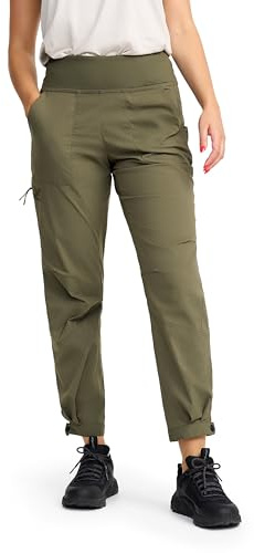 RevolutionRace Breezy Curved Ankle Stretch Pantaloni da Donna, Pantaloni Leggeri e Traspiranti per l'uso Quotidiano e Tutte Le attività All'aperto, Grape Leaf, L