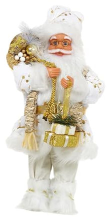 Perfeclan Weihnachtsmann-Figur, Feiertagsdekoration, Weihnachtsmann-Ornamente für Partydekoration, 45CM