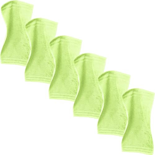 Erwin Müller Gästetuch Heidelberg 6er- Pack, 100% Baumwolle hellgrün Größe 30x50 cm - weiche Qualität, saugstark und strapazierfähig - praktisch durch Schlaufe