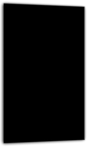 DarHaus Plaque de recouvrement, 30 x 52 cm, en verre, pour cuisinières électrique, à induction ; convient comme décoration, protection anti-éclaboussures ou planche à découper, Noire