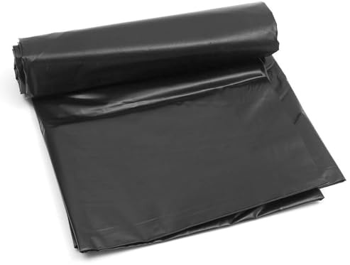 Revêtement de Bassin Noir Robuste avec sous-Couche, Membrane imperméable Flexible et Durable pour bassins à Poissons, Cascades, ruisseaux et fontaines. Comprend des revêtements préformés 2 x