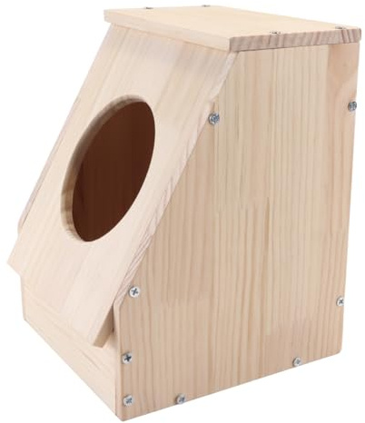 Huba Comedero de heno de Madera, fácil Acceso, Duradero, Bonito diseño, para Conejos pequeños y medianos roedores