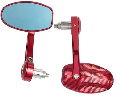 Motos Espejos Laterales para Royal Alloy Ra GP125 GP200 GP 125 200 S LC Espejos Retrovisores De Motocicleta Manillar Barra Extremo Espejo Retrovisor Laterales Retrovisores Moto(Rojo)