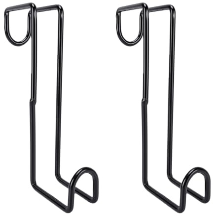 Fabater 8 Inch Tack Hook, Over Rail Bridle Hooks, Heavy Duty Horse Water Bucke, Horse Stall Hooks for Fence Stables Cloakroom Garage (2PCS)