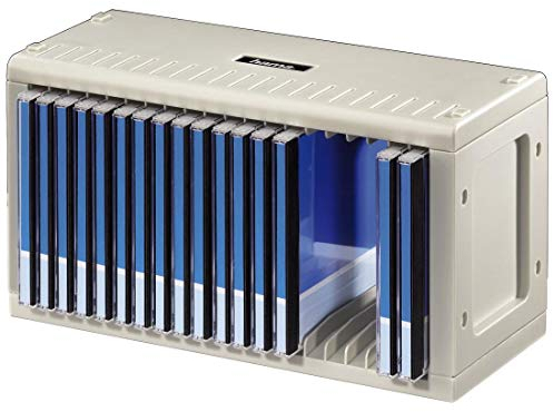Hama CD-ROM Rack 20 – CD Regal und DVD Aufbewahrung, erweiterbar, für 20 CDs oder DVDs, Kunststoff, Grau, zur Wandmontage oder Aufstellung
