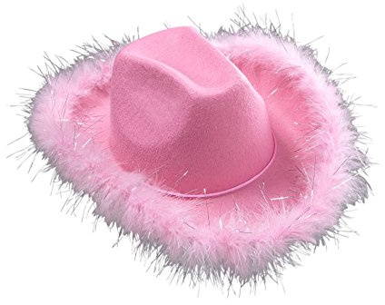 WIDMANN 0075o ? Sombrero para Cowgirl con Plumas de marabú, Fieltro, One Size , color/modelo surtido
