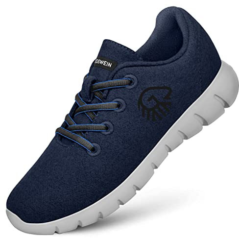 GIESSWEIN Merino Runners Women atmungsaktiv - Damen Sneaker für gesunden Gang - Bequeme leichte Arbeitsschuhe für Pflegeberufe & Krankenschwester