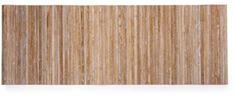 CosìCasa Washable Bamboo Floor Mat, Non Slip Kitchen Rug Runner – Natural, Lightweight Design for Interior Use, Easy to Clean, Modern Style, Wood Look Surface for Home - Sabbia Naturale - 50X180 cm
