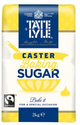 Tate & Lyle Fairtrade Pure Cane Caster Sugar 2kg x Case of 4