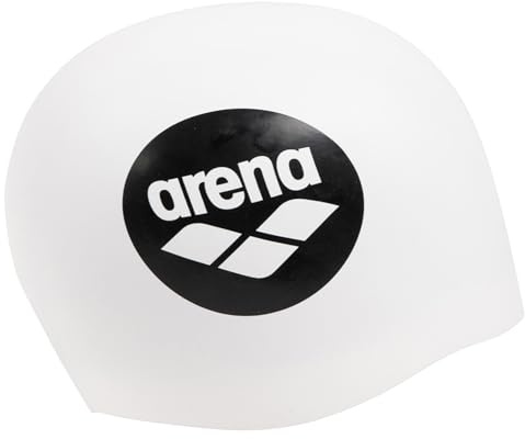 arena Unisex vuxen vändbar badmössa för träning och racing, 100% silikon, en storlek, prickar