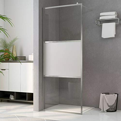 Mampara ducha accesible vidrio ESG medio esmerilado 100x195 cm~Mampara Bañera, Mampara Baño Ducha, Cabina De Ducha, Mampara Baño