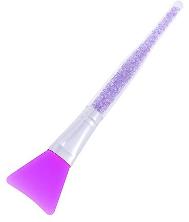 Housoutil Spazzola Silicone Per Maschere Viso Professionale Con Manico Cristallo Applicatore Per Maschere Fai Da Te e Trattamenti Cutanei Uso Professionale e Domestico