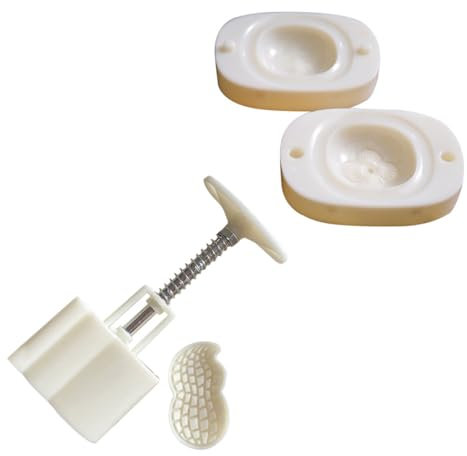 Alipis Mondkuchenformen 2er-set Handgepresst Erdnuss-/kaki-form Zum Backen Küchenbedarf