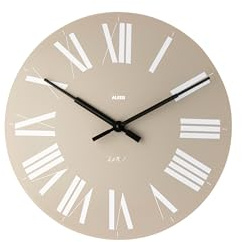 Alessi Firenze Wanduhr aus ABS, Quarzwerk, grau