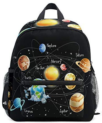 Kids Backpack Solar System Kindergarten Preschool Bag for Toddler Girls Boys
