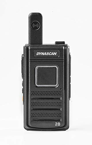 Dynascan 2B Walkie Talkie PMR-446 Uso Libre, Diseño Ultra Compacto y Función VOX