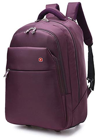 ADITAM ZHANGQIANG Koffer Reise Trolley Handgepäck Handgepäck Koffertasche Superleicht (Farbe : Lila, Größe : Small(19)) Double The Comfort