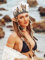 Fashband Indische Feder Krone Stirnband Boho Quaste Kronen Kopfschmuck Tribal Festival Party Headwear Haarschmuck für Frauen (Weiß)