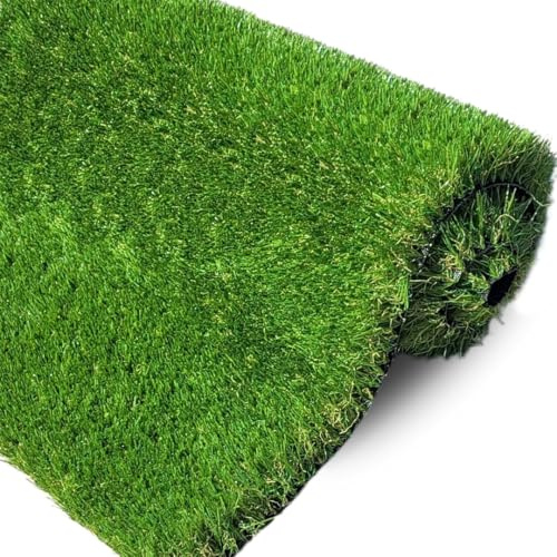 Artificial Grass 40mm & 30mm – Natural & Realistic Soft Lush High Density Fake Green Grass Roll Turf for Garden, Play Area | Pet-Friendly | UV-Resistant | Low Maintenance Lawn (30mm Height, 4m x 1m)