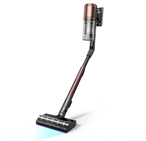 DREAME V30 Aspirador Sin Cable, a 0 mm de Los Bordes, 30000 PA/Succión de 330 AW, Antienredos, Limpieza de Alfombras de Pelo Largo y Suelos Duros, Limpieza de Pelos de Mascotas