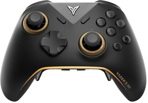 FLYDIGI Vader 5 Pro PC Controller, FORCEFLEX Joysticks, 3ms Ultra-Low Latency, FORCESWITCH Triggers, 8 Extra Buttons, Triggers & Grips Vibration, 1000mAh Battery, PC/NS/Android/TV