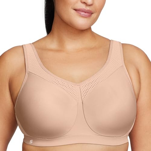 Glamorise Damen Wonderwire-Sport-BH Hohe Belastung, Haut,80B