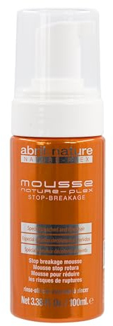 abril et nature - Nature Plex, STOP Rotura - Espuma Profesional para Cabellos Dañados o Tratados químicamente - Mousse Reparadora - Antes y después de trabajos técnicos - 100 ml