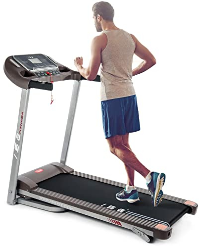 ISE Laufband für Zuhause Klappbar mit 12 Verstellbar Programmen und LCD Bildschirm,Laufband Schreibtisch für mit Steigung,1-14 km/h Treadmill,2.0HP Laufbands klappbar,Walking Pad für Zuhause und Büro