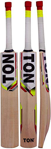 Murciélago de cricket de piel de cachemira, exclusivo bate de críquet para adultos tamaño completo con cubierta de protección completa (TON Maximus)