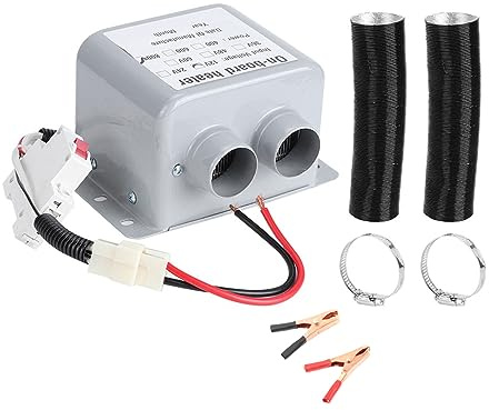 lyrlody- 12 V 800 W bilvärmare fläkt värmekylfläkt vindruta bil värmare bärbar defroster demister, snabb frost och uppvärmning av rutorna, 18,2 x 10,5 x 12 cm