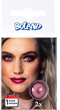Boland - Farbige Motiv Kontaktlinsen, 2 Stück, Wochenlinsen ohne Sehstärke, Alltag, Karneval, Mottoparty