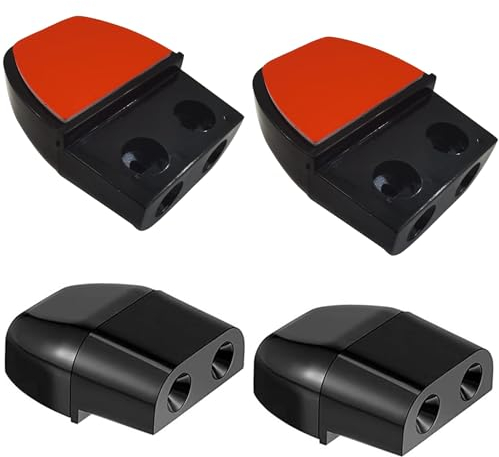 4 Piezas Alerta de Silbatos de Ciervo,Alarma de Advertencia de Animales,Alarma de Ciervo,Wildlife Warning,para Coche Camión y Motocicleta Conducción Forestal(negro)