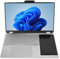 Asixxsix Ordinateur Portable Double écran Win 11, 2.4G 5G WiFi 16 Go Intel Celeron N5105 Quad Core jusqu'à 2,9 GHz Ordinateur Portable FHD 15,6 Pouces avec Reconnaissance D' (16 Go + 256
