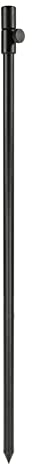 YIWENG Aluminium-Bankstick, 48-75 cm, Schwarz, für Angeln und Bissanzeiger