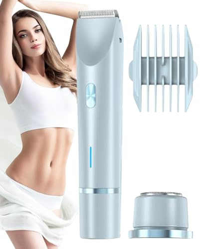 Rasoio elettrico per le donne,Rasoio da viaggio, Trimmer impermeabile, Trimmer per capelli impermeabile per le donne, tagliacapelli ricaricabile per le donne per uso umido e secco