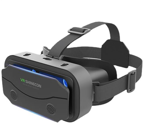 Casque de réalité virtuelle - Casque de réalité virtuelle pour adultes | Casque VR avec bandeaux réglables, lunettes de réalité virtuelle 3D haute définition pour smartphone et jeux vidéo
