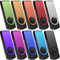 Kepmem Chiavetta USB da 16 GB Unità Flash USB 2.0 con Luce Led - Memoria USB Girevole In Metallo con Velocità di Lettura Fino a 15 MB/s