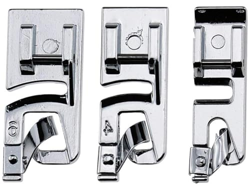 Rolled Hem Presser Foot Set 3/4/6mm for Low Shank Snap-On Sewing Machines