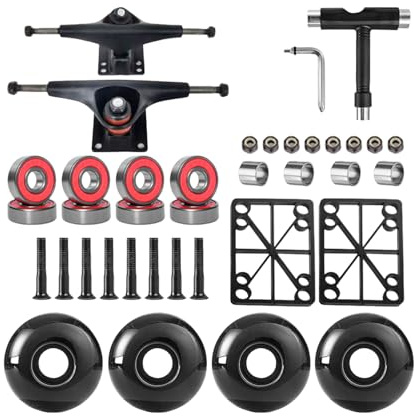 Chenxi Studio Trucks de skateboard en alliage d'aluminium de 12,7 cm pour des promenades fluides et un contrôle précis de la direction