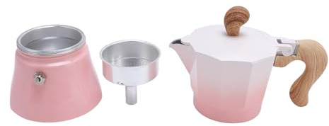 Yctze Spishäll 150 Ml Spishäll Kaffebryggare Enkelventil Aluminium Kaffemaskinälskare Nybörjarkanna Italiensk Kaffebryggare - Hem & Kök/Kök & Matsal/Kaffe, Te & (Gradient Rosa)