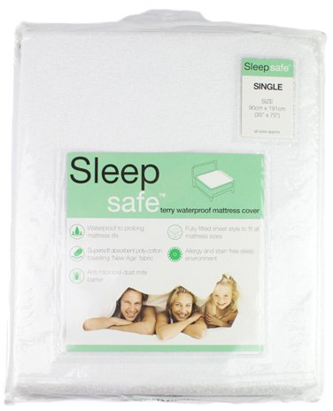 Emma Barclay Matratzenschoner, Frottee, wasserdicht, für Doppelbett, Polycotton, Weiß