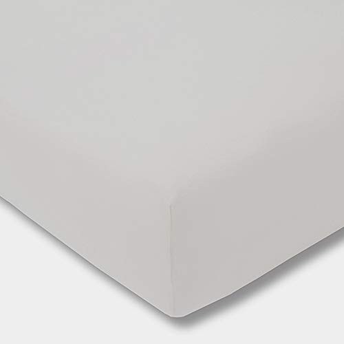 ESTELLA Spannbetttuch Zwirnjersey | Silber