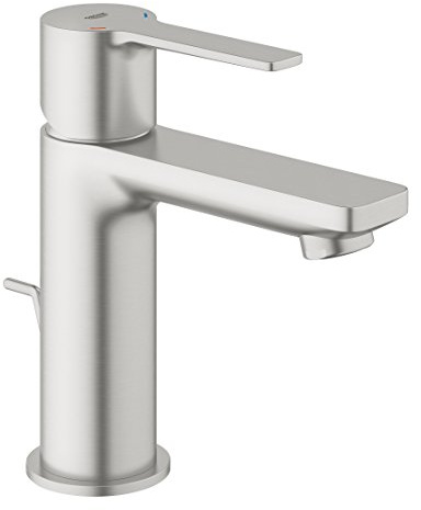 Grohe Lineare, Badarmatur - Waschtischarmatur, XS-Size, mit Zugstange, supersteel, 32109DC1