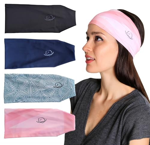 myMareCo Equestrian Headbands for Women, Under Riding Helmet Bands, Sportswear Wide Hair Wrap Suitable for Use with Bike Helmets, Yoga & Hiking