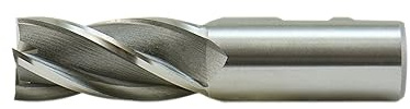 Shars 1 x 1 HSS 4 Flute Single End Center Cut End Mill, 2 Flute Length 404-6254 !