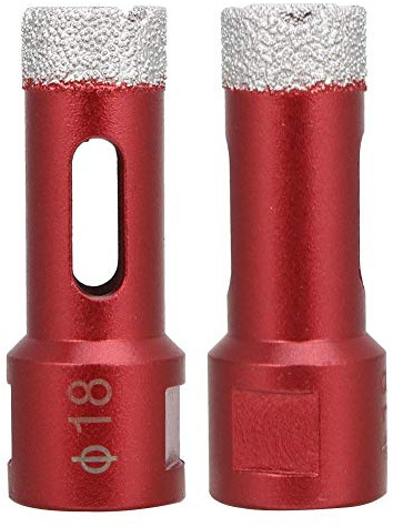 2Pcs Seghe a Tazza Frese Diamantate M14 Accessori per Smerigliatrice Filettatura Femmina per Piastrelle in Ceramica(18mm)