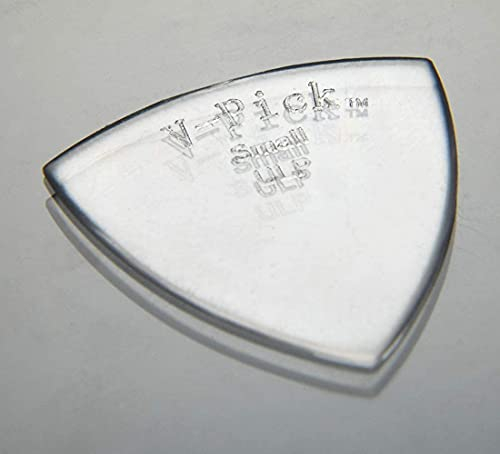 V-Picks™ »SMALL POINTED ULTRA LITE - GUITAR PICK« Plektren für Gitarre - 0.8mm - Farbe: Crystal Clear
