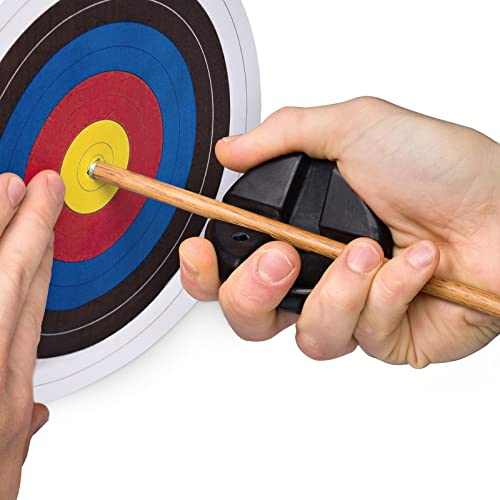 YAK Archery Pfeilzieher Rund - Schwarz, Universal für alle Pfeilstärken, rutschfest, Praktisch