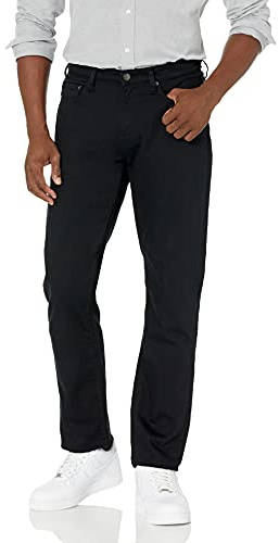 Amazon Essentials Vaqueros elásticos, corte holgado (disponibles en tallas grandes) - colores interrumpidos Hombre